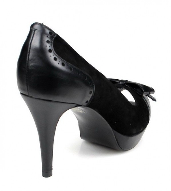 peep toe con lazo .u327