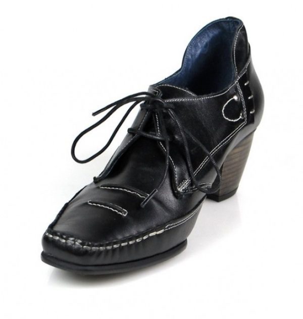 zapatos negros con cordones u207